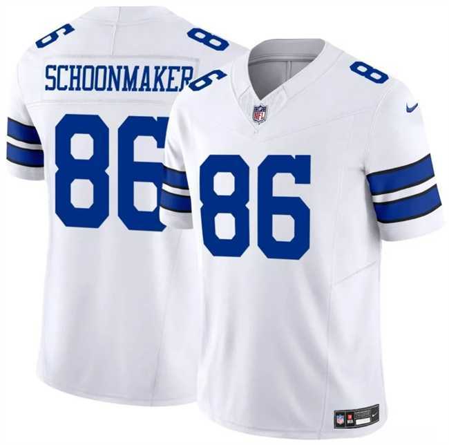 Men & Women & Youth Dallas Cowboys #86 Luke Schoonmaker White 2023 F.U.S.E Vapor Untouchable Limited Stitched Jerseys->dallas cowboys->NFL Jersey
